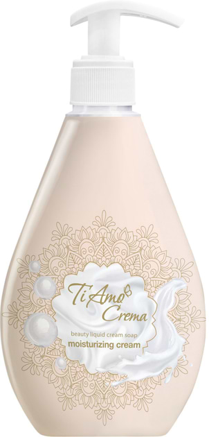 Рідке мило для рук Ti Amo Crema Косметичне Зволожуючий крем (4820195508916) - Фото 1