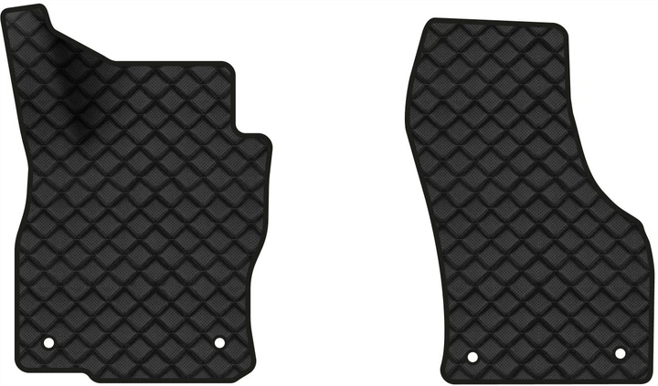 Коврики из экокожи в салон авто передние EVAtech для Superb (B8) Skoda 2015-2024 3 поколение Combi EU (SK3278AQ2AV4BBB)