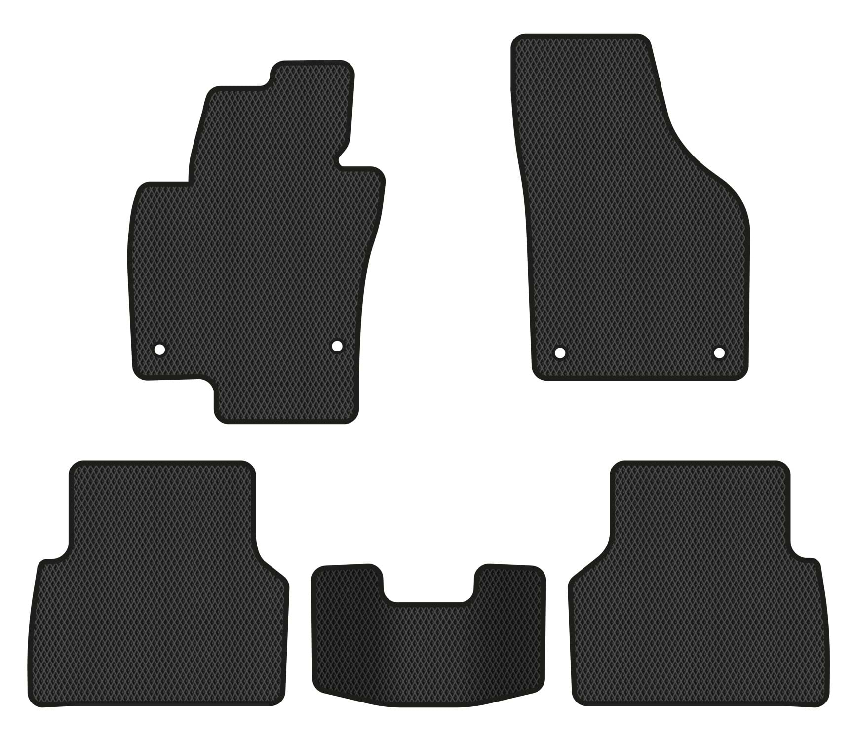 EVA килимки в салон авто EVAtech для Tiguan (NF) MT Volkswagen 2007-2018 1 покоління SUV EU (VW32987CZ5AV4RBB)