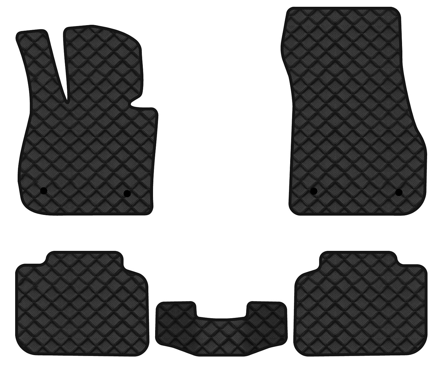 Килимки з екошкіри в салон авто EVAtech ECO для X1 (F48) AT BMW 2015-2022 2 покоління SUV EU BM327C5BW4BBB