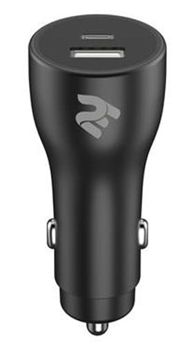 Автомобільний зарядний пристрій 2E Dual USB Car Charger 38W, PD, QC Black (2E-ACR18PDQC-B)