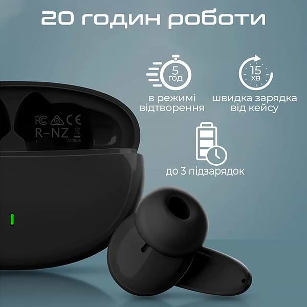 Фото - Наушники вкладыши беспроводные TWS Promate Lush Black