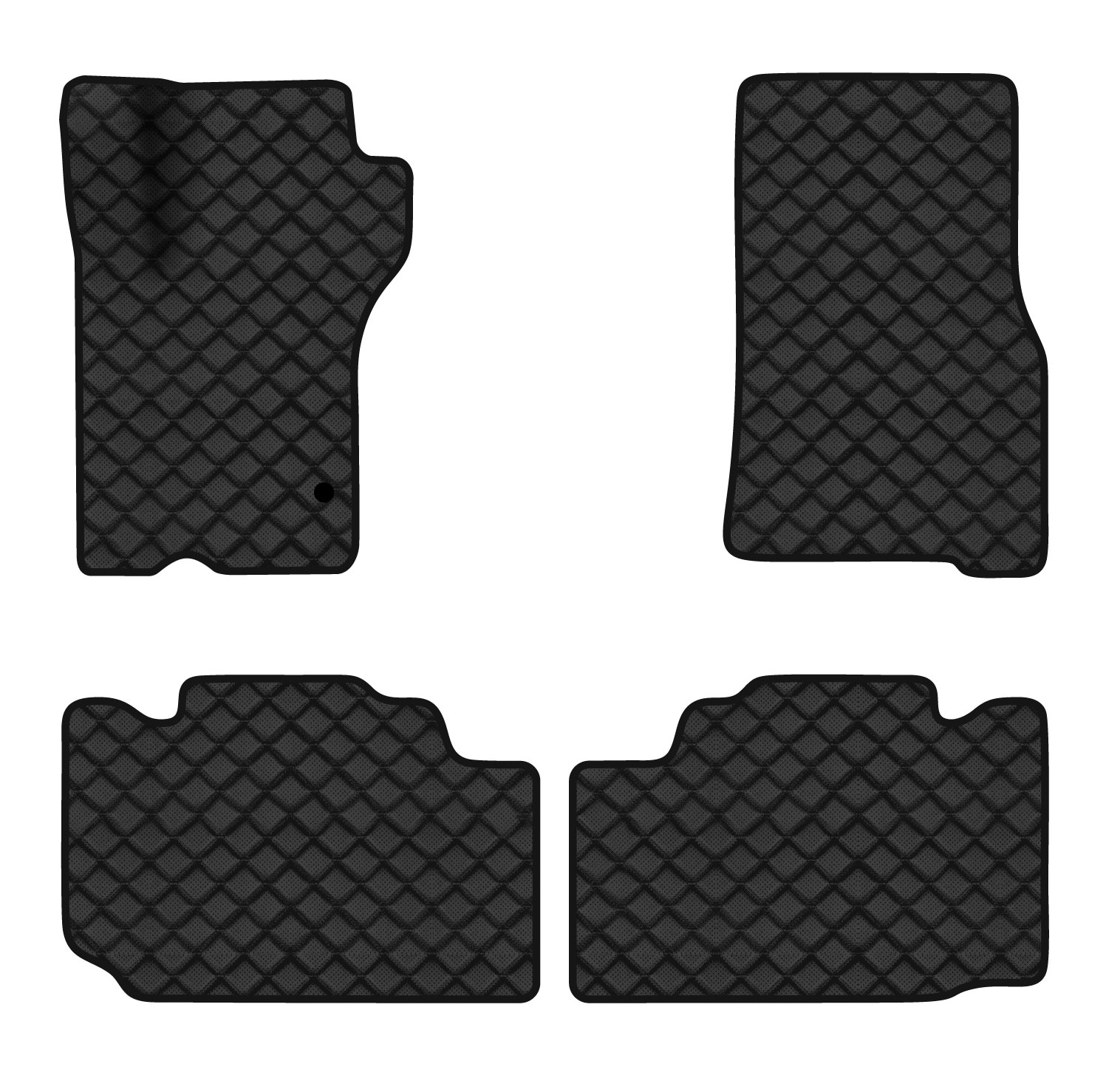 Коврики из экокожи в салон авто EVAtech для ML-Class (W163) 5 seats Mercedes-Benz 1997-2005 1 поколение SUV EU (MB21205PDC4MS1BBB)