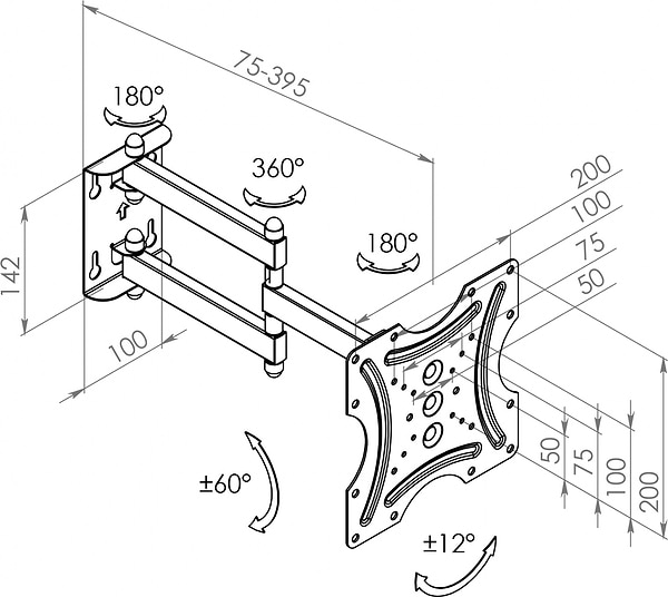 Фото - Кріплення для телевізора Квадо К-342 В