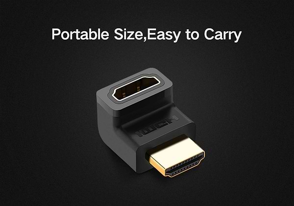 Фото - Уценка - Переходник HDMI UGREEN HD112 HDMI Male to Female Adapter Black (20110)