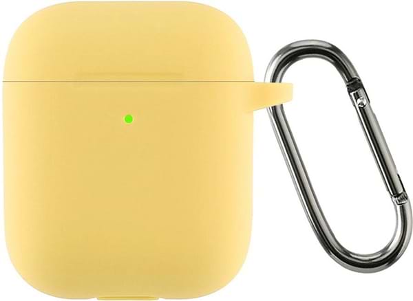 Фото - Чехол для наушников Armorstandart Ultrathin Silicone Case With Hook for Apple AirPods 2 Yellow (ARM59696)