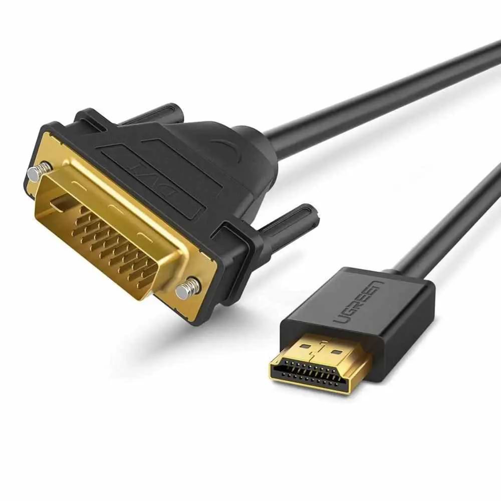 Кабель HDMI UGREEN HD106 HDMI to DVI 1m Black (30116) - Фото 1