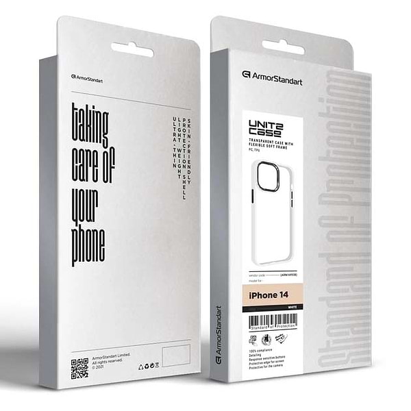 Фото - Чехол для смартфона Armorstandart UNIT2 for Apple iPhone 14 White (ARM69938)