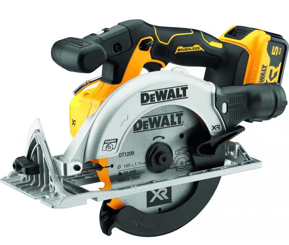 Пила дисковая DeWALT 18В XR Li-lon 5 Аг (DCS565P2)
