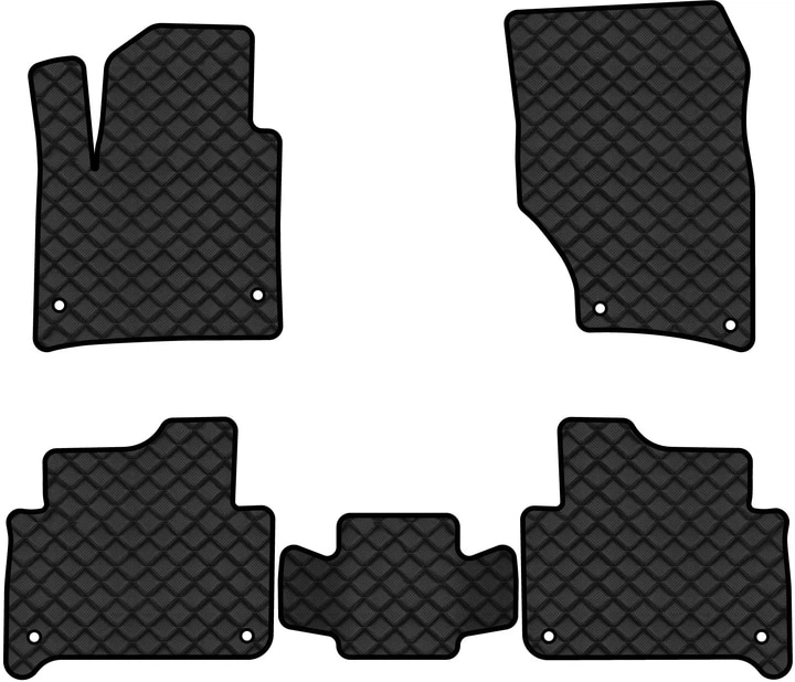 Килимки з екошкіри в салон авто EVAtech ECO для Q7 (4L) 7 seats Audi 2005-2015 1 покоління SUV USA AU32339C5AV8BBLB