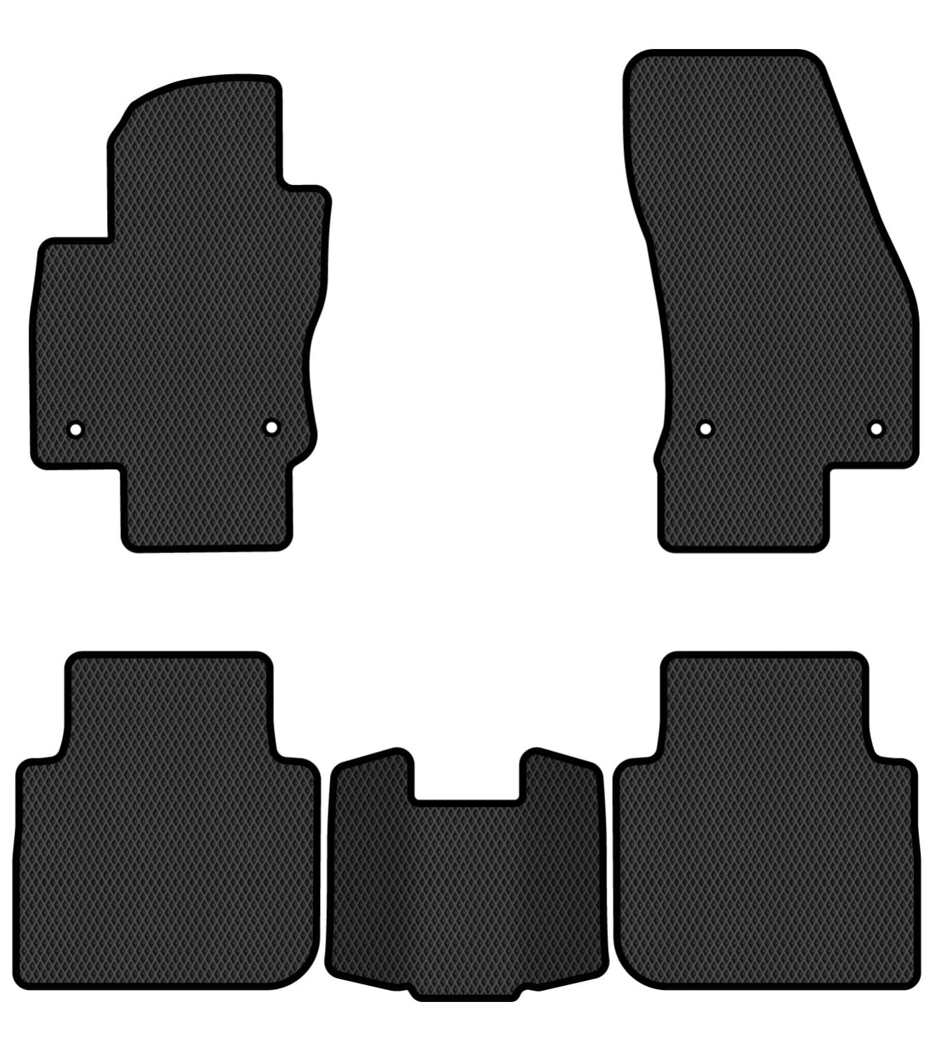 EVA килимки в салон авто EVAtech для Tiguan Allspace 7 seats Volkswagen 2016-2020 1 покоління SUV USA (VW1727CM5AV4RBB)