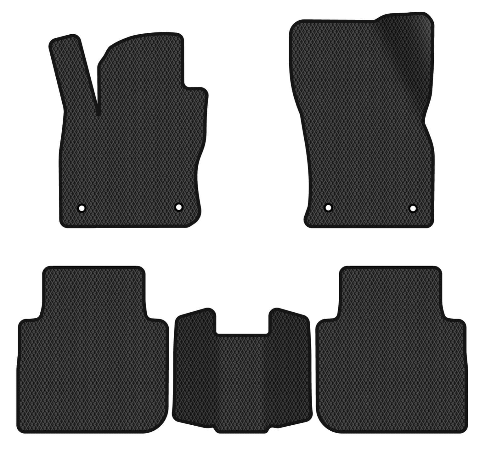 EVA коврики в салон авто EVAtech для Tiguan Allspace 5 seats Volkswagen 2016-2020 1 поколение SUV USA (VW13965CN5AV4RBB)