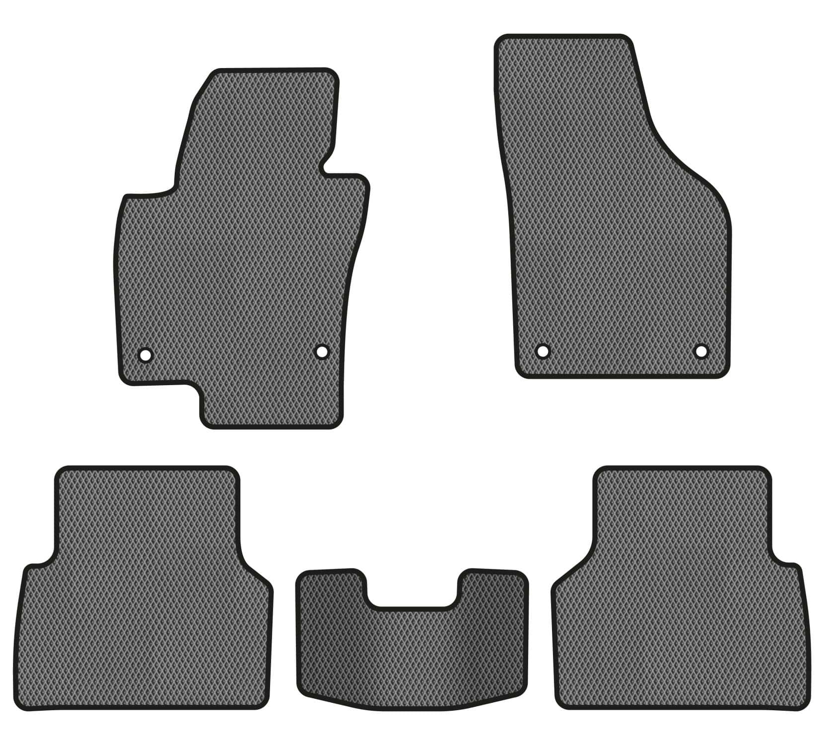 EVA килимки в салон авто EVAtech для Tiguan (NF) AT Volkswagen 2007-2018 1 покоління SUV EU (VW32872CZ5AV4RGB)