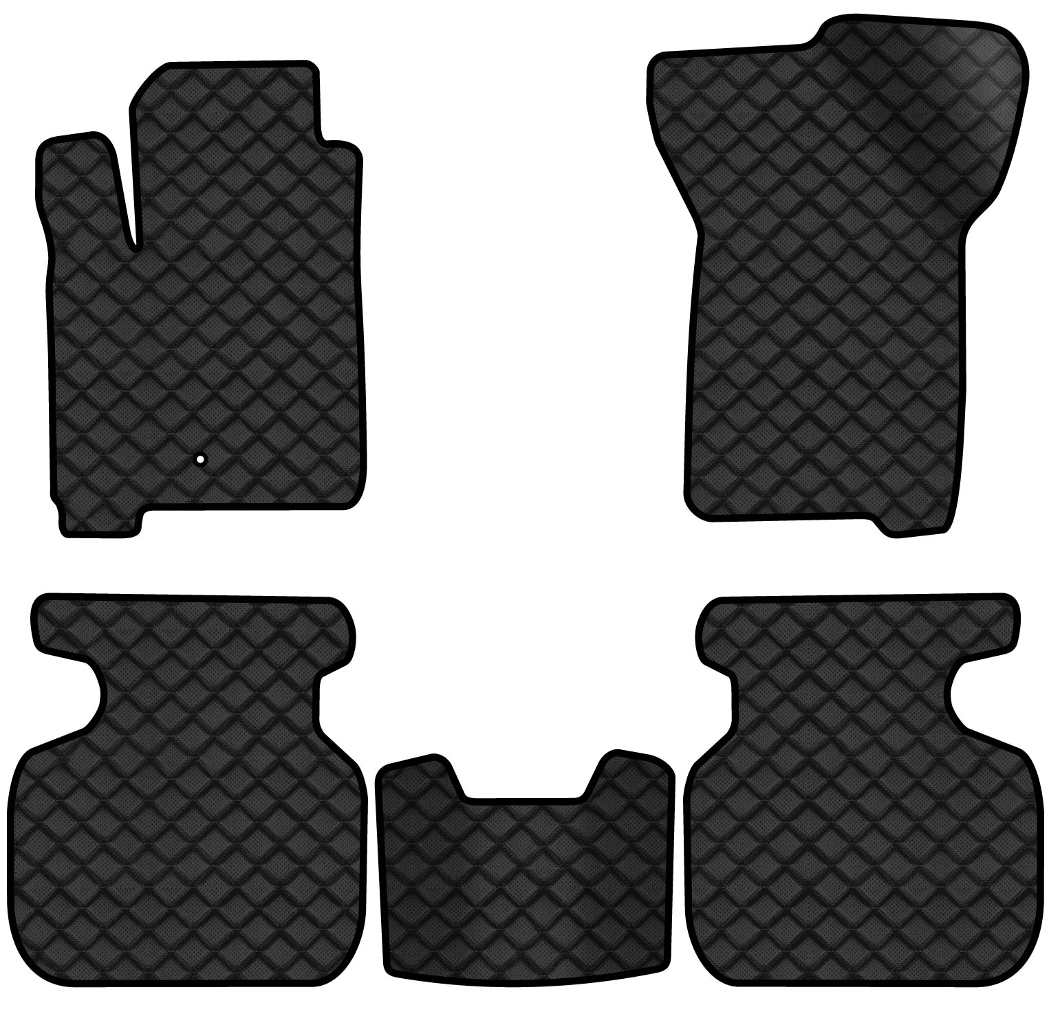 Коврики из экокожи в салон авто EVAtech ECO для Journey (1 clips) 7 seats Dodge 2007-2020 1 поколение SUV EU DE13388C5LA1BBB