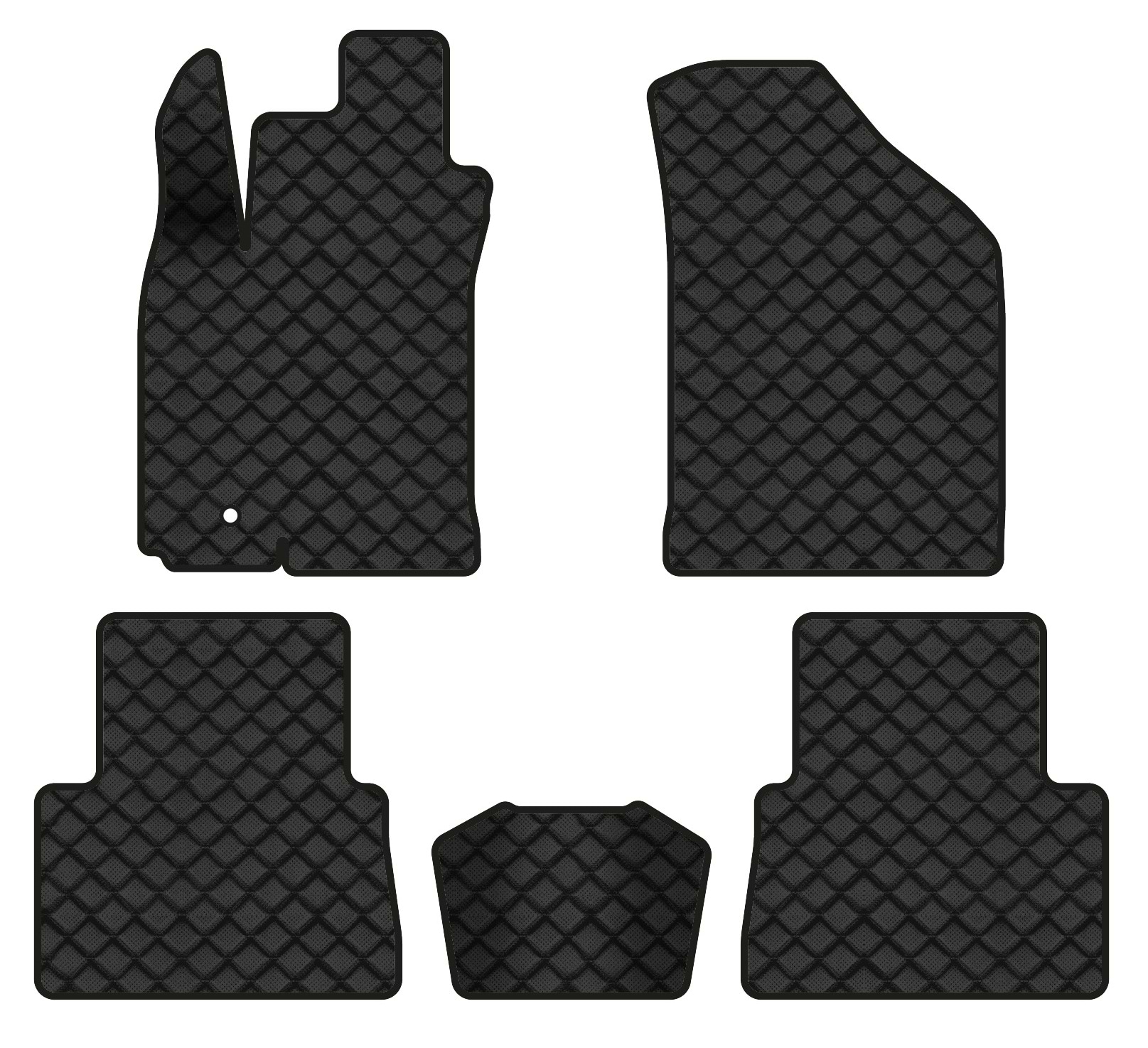 Коврики из экокожи в салон авто EVAtech ECO для Lacetti Chevrolet 2002 1 поколение Sedan EU CT343CV5AV1BBB