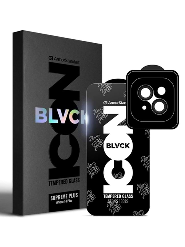 Защитное стекло для смартфона Armorstandart Supreme Plus Black Icon for Apple iPhone 14 Plus (ARM68069)