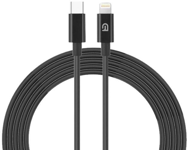 Кабель синхронізації даних Armorstandart AMQGJ2BL Lightning to USB-C Cable 1.2m Black (ARM64374)
