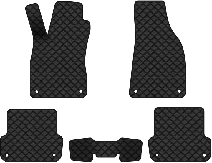 Килимки з екошкіри в салон авто EVAtech ECO для A4 (B7) AT Audi 2004-2008 3 покоління Sedan EU AU3411CV5AV8BBB