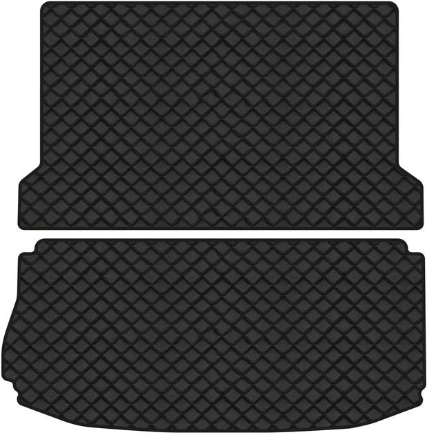 Коврик из экокожи в багажник авто EVAtech ECO для Explorer Restyling 6 seats (2+2+2) Ford 2016-2019 5 поколение SUV USA FD43565BE2BBB