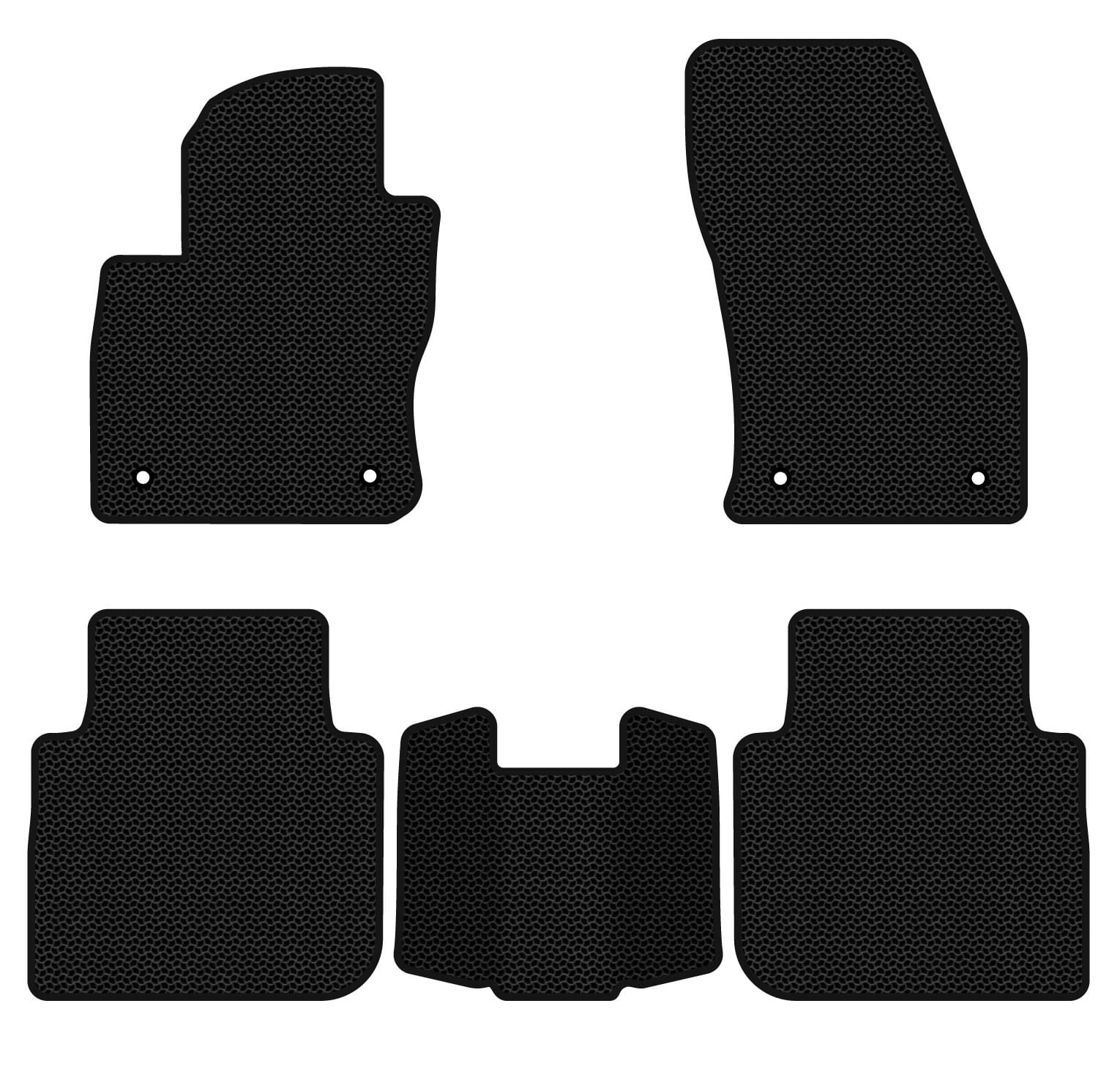 EVA коврики в салон авто EVAtech для Tiguan Allspace 5 seats Volkswagen 2016-2020 1 поколение SUV USA (VW13965CS5AV4KBB)