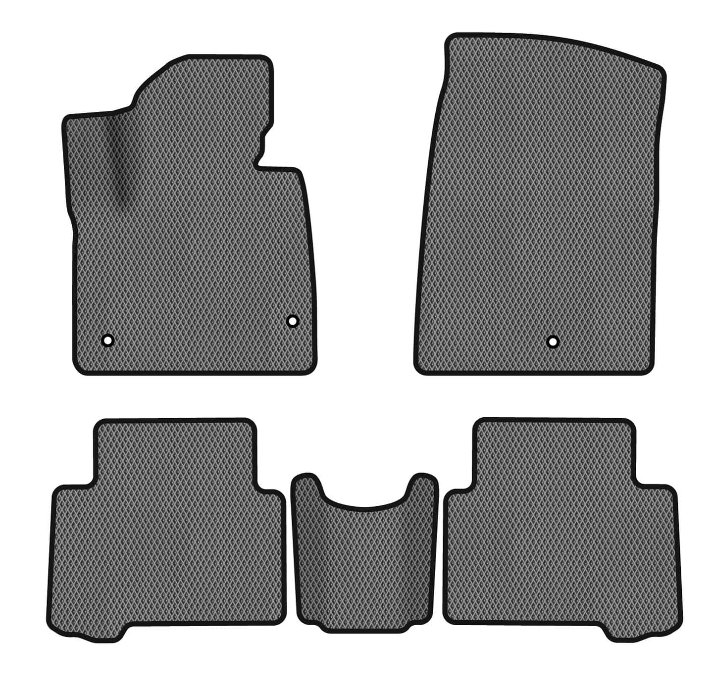 EVA килимки в салон авто EVAtech для Santa FE (DM) 7 seats Hyundai 2012-2017 3 покоління SUV USA HY34472CD5LA3RGB