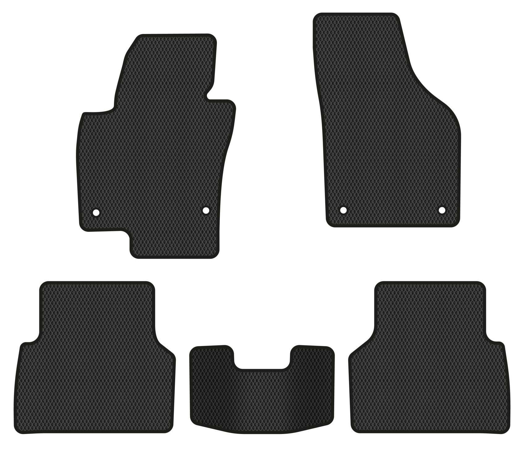 EVA коврики в салон авто EVAtech для Tiguan (NF) AT Volkswagen 2007-2018 1 поколение SUV EU (VW32872CZ5AV4RBB)