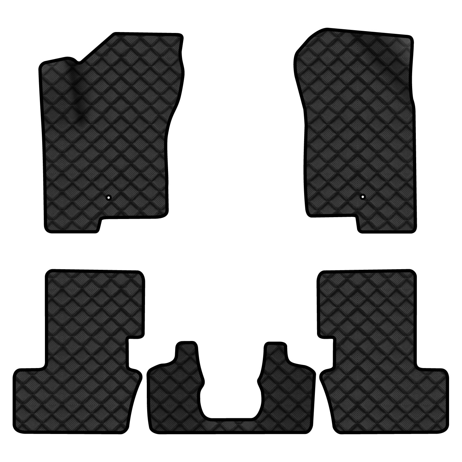 Коврики из экокожи в салон авто EVAtech для Patriot (MK74) Restyling Jeep 2011-2016 1 поколение SUV USA (JP1761CD5LA2BBB)