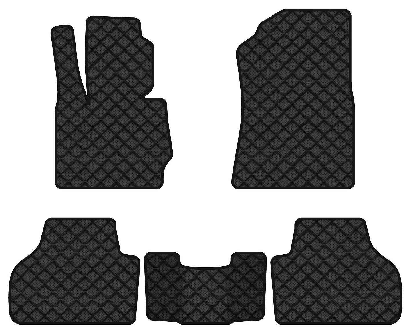 Коврики из экокожи в салон авто EVAtech ECO для X3 (F25) BMW 2010-2017 2 поколение SUV EU BM31875C5BM4BBB
