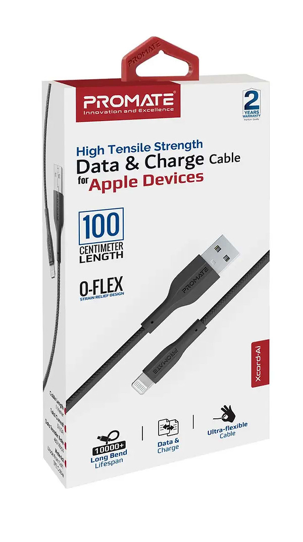 Фото - Кабель синхронизации данных Promate Xcord-ai Black
