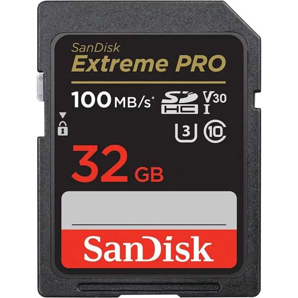 Фото - Карта памяти SanDisk SD 32GB C10 UHS-I U3 Extreme Pro V30 (SDSDXXO-032G-GN4IN)