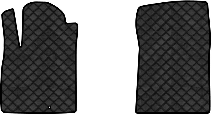 Коврики из экокожи в салон авто передние EVAtech ECO для Micra IV (K13) Restyling Nissan 2013-2016 4 поколение Htb EU NS41519A2LA1BBB