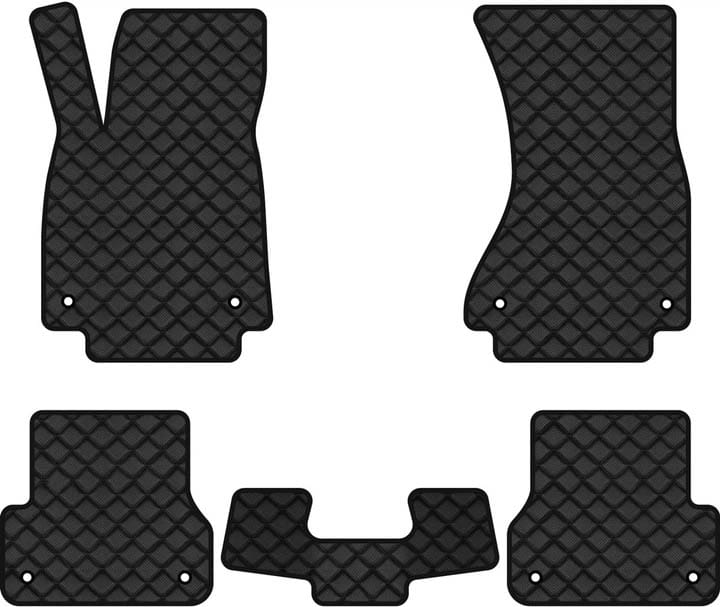 Килимки з екошкіри в салон авто EVAtech ECO для A6 (C7) Audi 2011-2017 4 покоління Combi EU AU31087C5AV8BBB