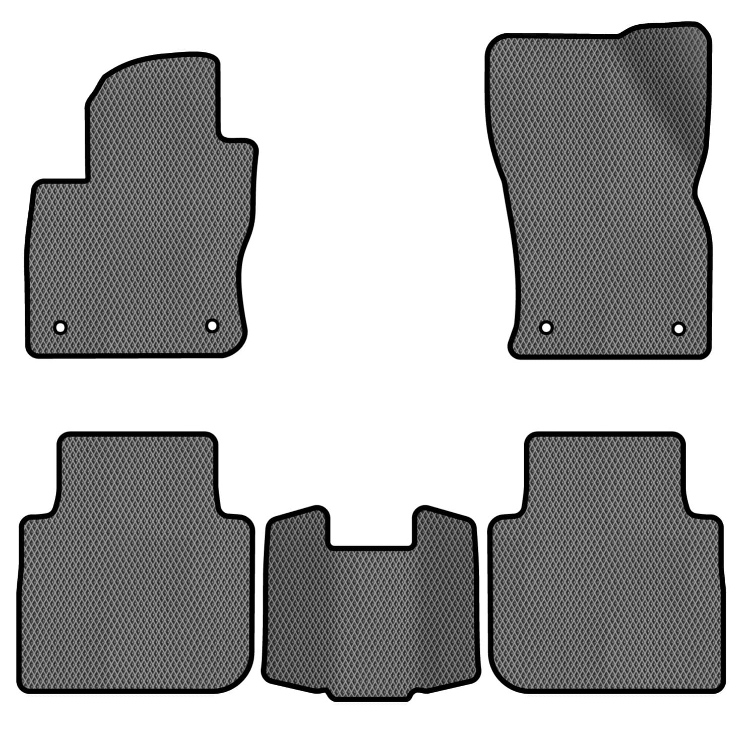 EVA коврики в салон авто EVAtech для Tiguan Allspace 7 seats Volkswagen 2016-2020 1 поколение SUV USA (VW1727CP5AV4RGB)