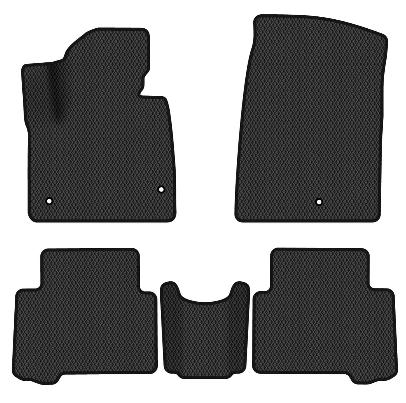 EVA коврики в салон авто EVAtech для Santa FE (DM) 7 seats Hyundai 2012-2017 3 поколение SUV USA HY34472CD5LA3RBB