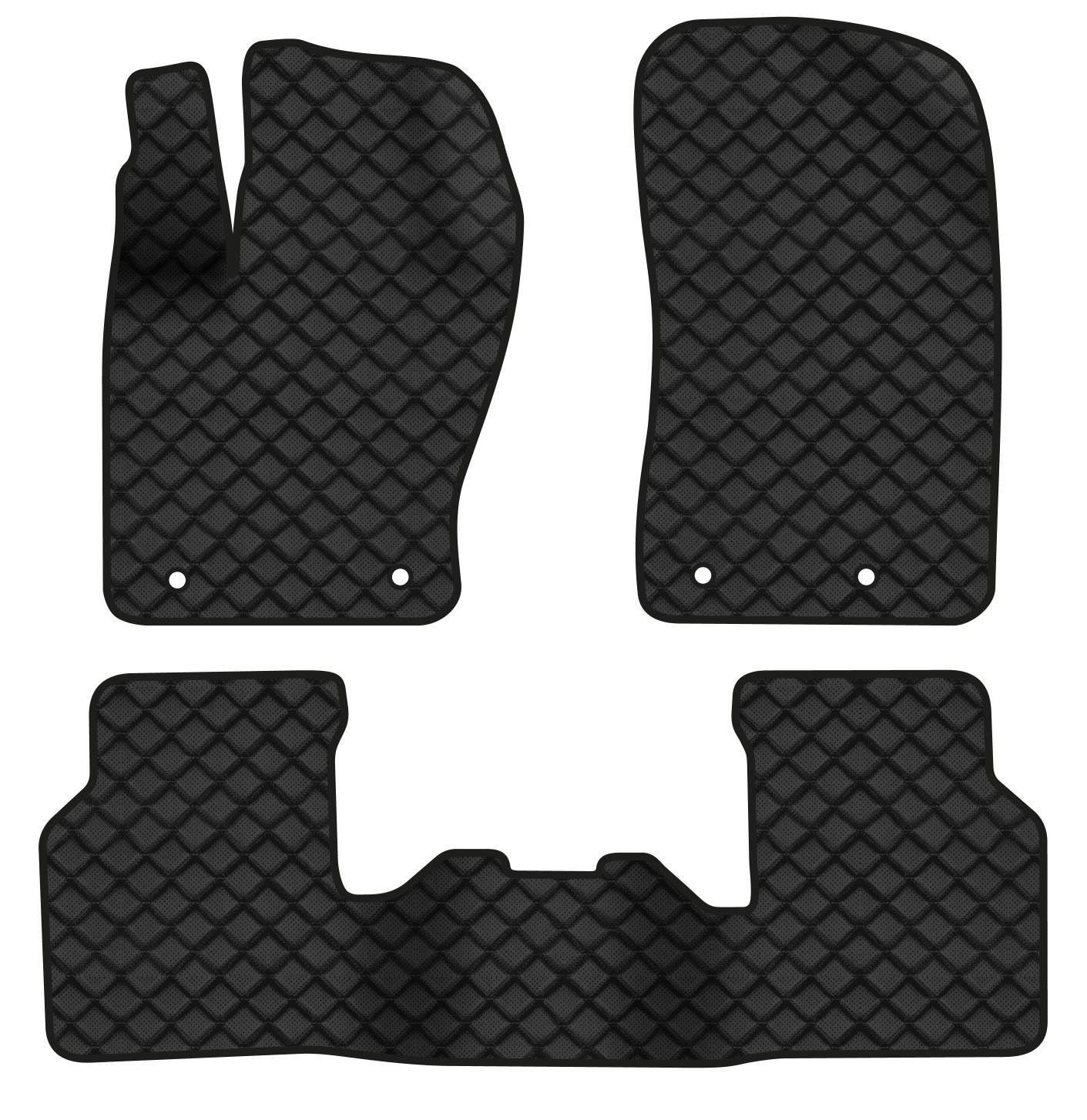 Коврики из экокожи в салон авто EVAtech для Compass Jeep 2017 2 поколение SUV USA (JP12618Z3OU4BBB)