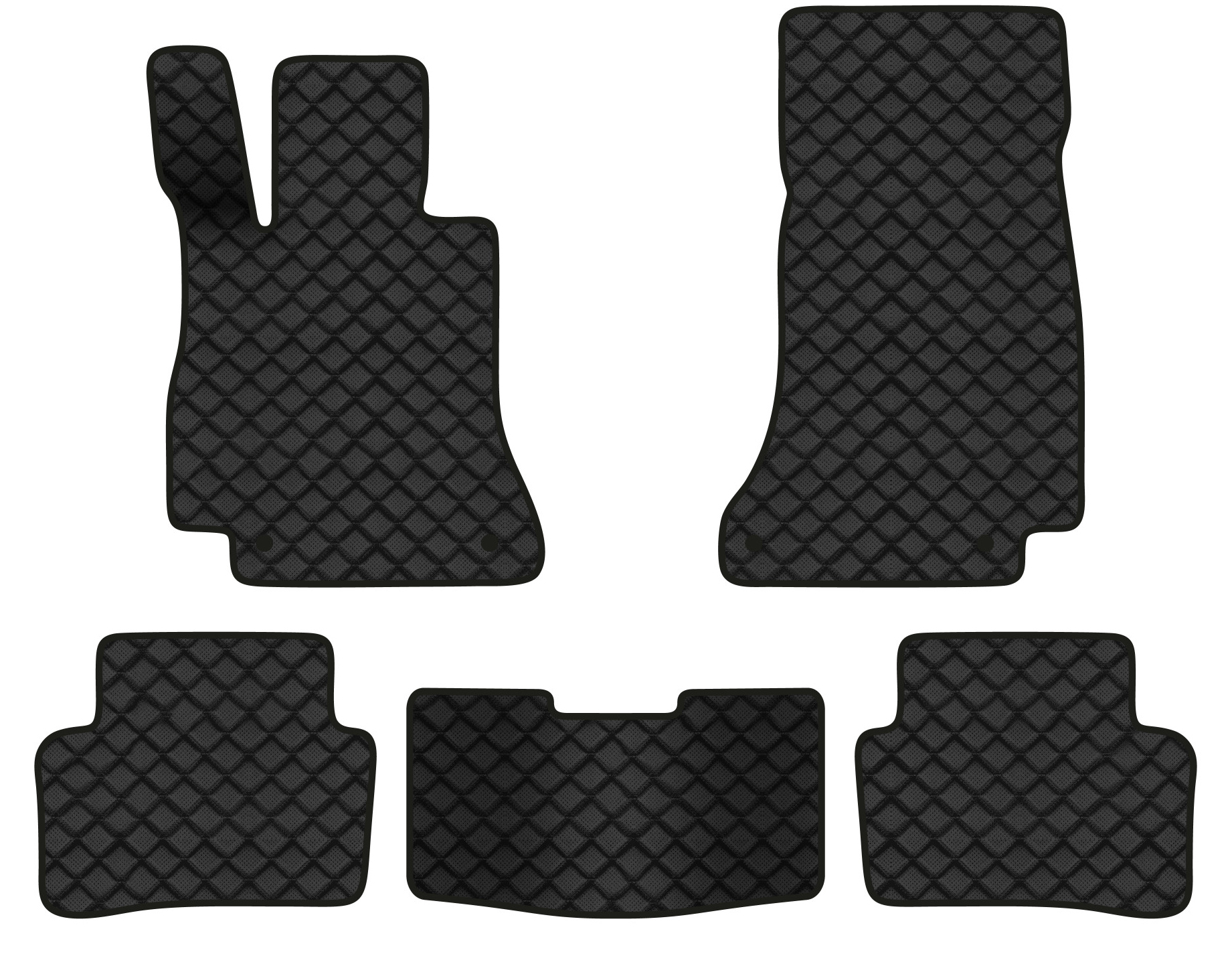 Коврики из экокожи в салон авто EVAtech для E-Class (W213) Mercedes-Benz 2016 5 поколение Sedan EU (MB21077C5MS4BBB)