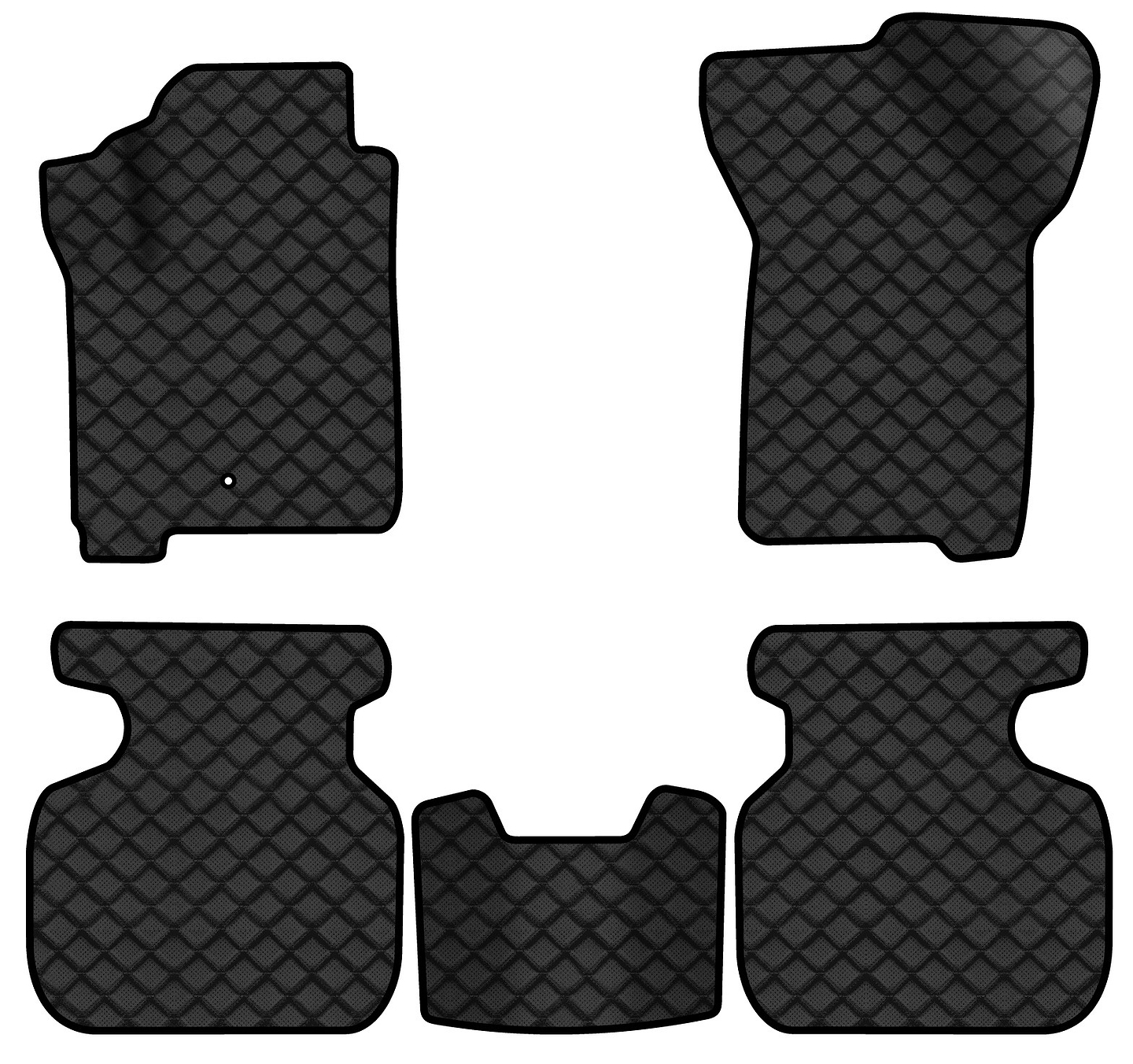 Коврики из экокожи в салон авто EVAtech ECO для Journey (1 clips) 7 seats Dodge 2007-2020 1 поколение SUV EU DE13388CD5LA1BBB