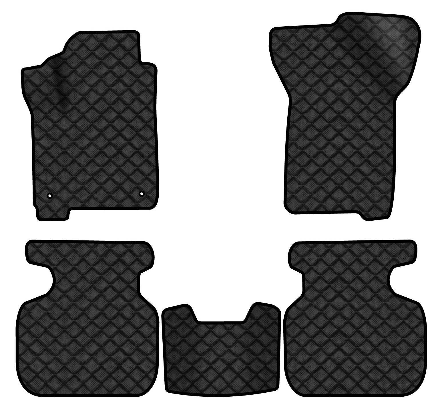 Коврики из экокожи в салон авто EVAtech ECO для Journey (2 clips) 5 seats Dodge 2007-2020 1 поколение SUV EU DE13386CD5LA2BBB