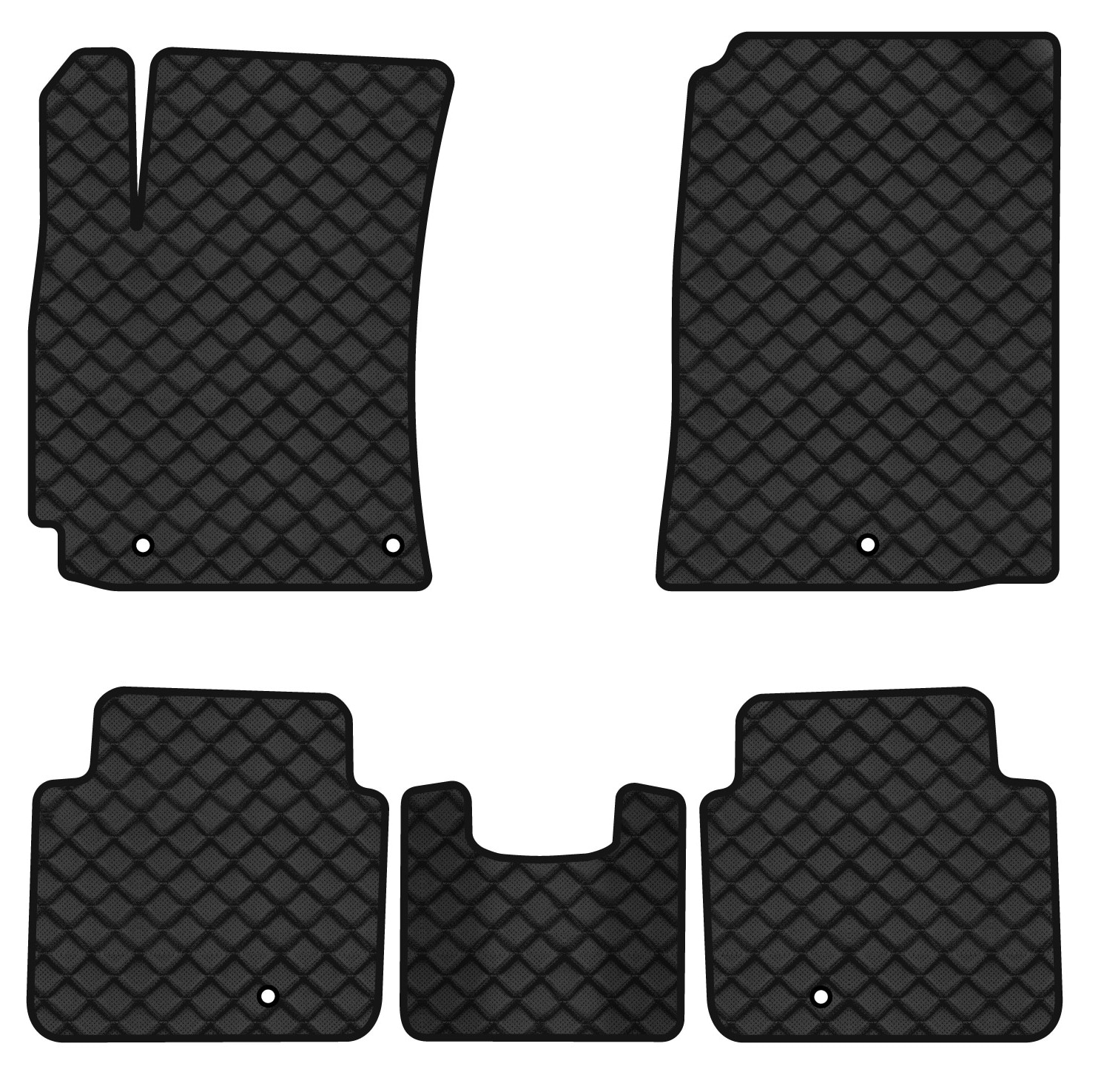 Коврики из экокожи в салон авто EVAtech ECO для Elantra (AD) Hyundai 2015-2020 6 поколение Sedan USA HY1478C5KH5BBB