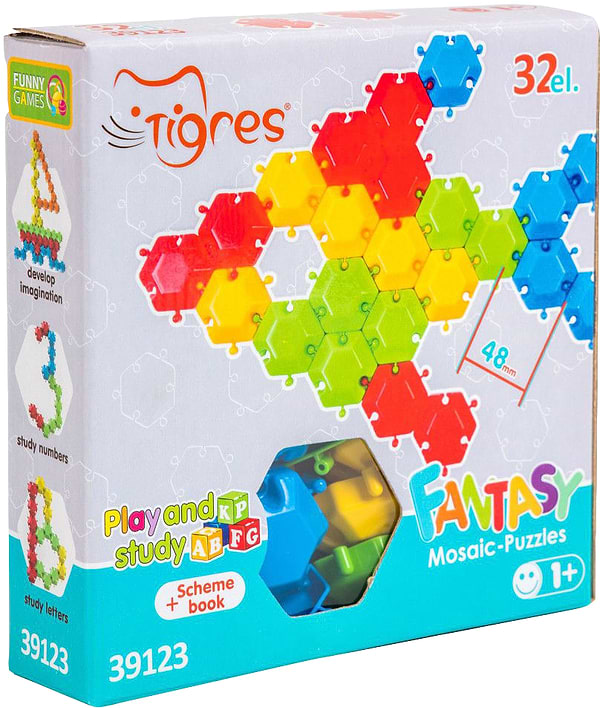 Фото - Мозаїка для малюків Tigres Фантазія 32 ел. (39123)