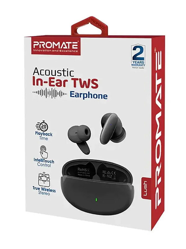 Фото - Наушники вкладыши беспроводные TWS Promate Lush Black