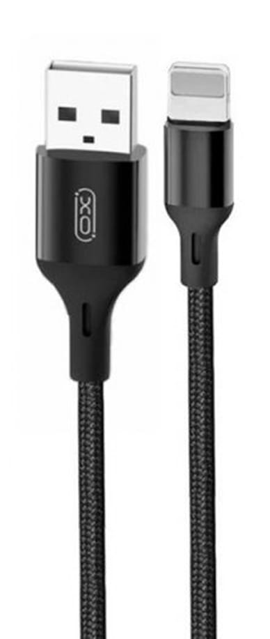 Кабель XO Braided Data Cable Lightning 2m Black (XO-NB143i2-BK)