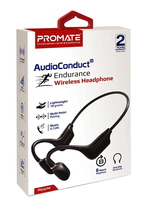 Фото - Уцінка - Навушники вкладиші бездротові Promate Ripple Black