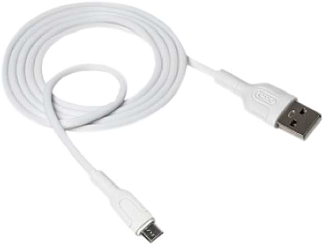 Кабель синхронізації даних XO MicroUSB 2.1A 1m White (XO-NB212m-WH)