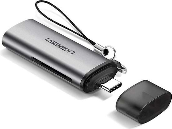 Кардрідер UGREEN CM184 USB Type-C 3.1 + USB TF/SD Gray (50704) - Фото 1