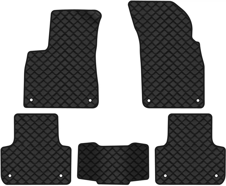 Коврики из экокожи в салон авто EVAtech ECO для Q7 (4M) 5 seats Audi 2015 2 поколение SUV USA AU43765CG5AV8BBB