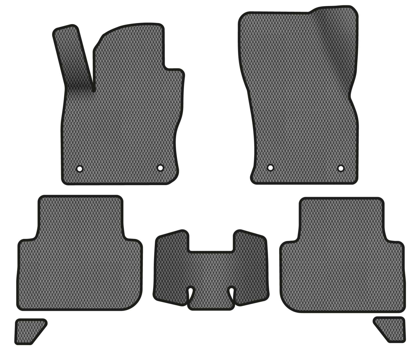 EVA коврики в салон авто EVAtech для Tiguan (Mk 2) Restyling Volkswagen 2020 2 поколение SUV EU (VW41380CN7AV4RGB)