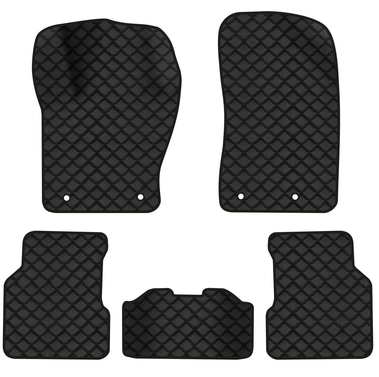 Коврики из экокожи в салон авто EVAtech для Compass Jeep 2017 2 поколение SUV USA (JP12618CD5OU4BBB)