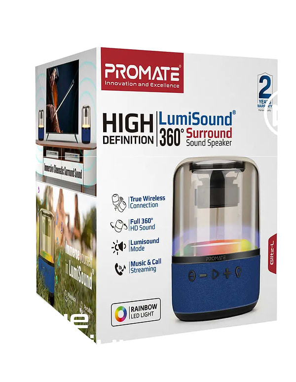 Фото - Портативная акустика Promate Glitz-l Blue