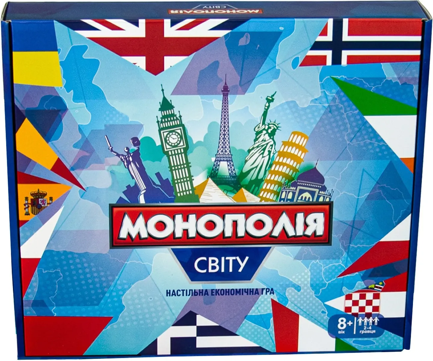 Настільна гра стратегічна (8+) Strateg Монополія Миру (7007) - Фото 1
